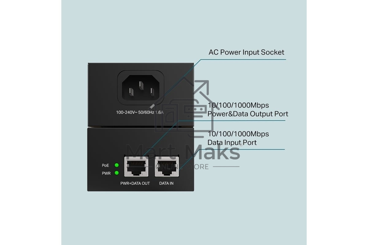 Инжектор PoE++ TP-Link TL-POE170S