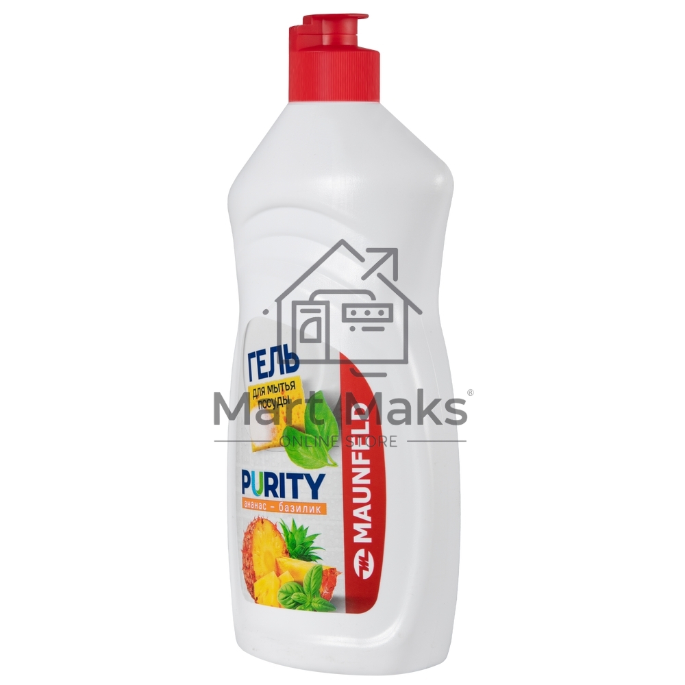 Гель для мытья посуды Maunfeld Purity Ананас и базилик 450г MDL450PF