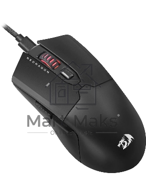 Мышь проводная игровая REDRAGON FYZU черная (USB, Pixart P3395, Huano, 6 кн., 26000 Dpi, RGb подсветка)