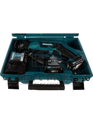 Ножовка MAKITA JR103DWAE10.8В 2х2Ач Li-ion 0-3300об\м ход-13мм рез-50мм 1.3кг чем б\кл зам. пилки