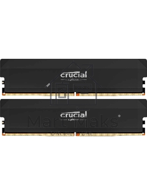 Оперативная память Crucial, DDR5, 32GB (2x16GB), 6000 MHz, CL36, с радиатором, черный