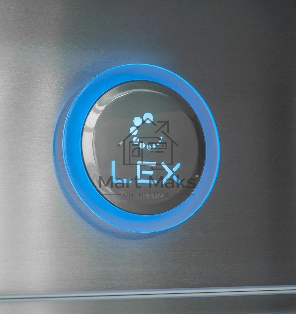 Холодильник Lex LCD505BlGID черный, трехкамерный, 321/144 л, морозилка снизу, No Frost, Side by Side