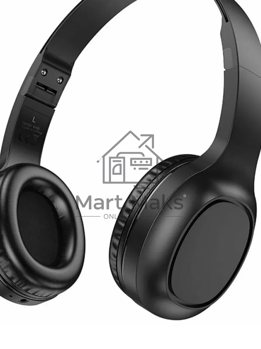 Наушники накладные Hoco Charm W46 черный беспроводные bluetooth оголовье