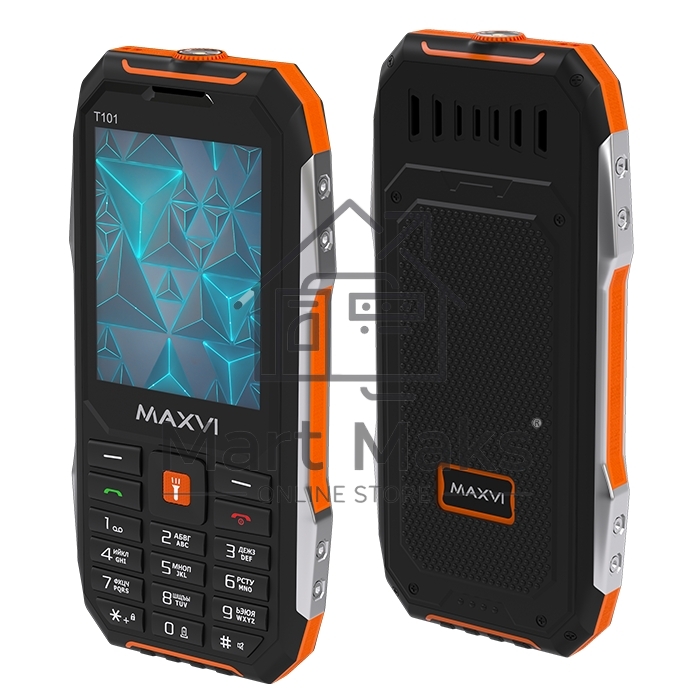 Мобильный телефон Maxvi T101 оранжевый