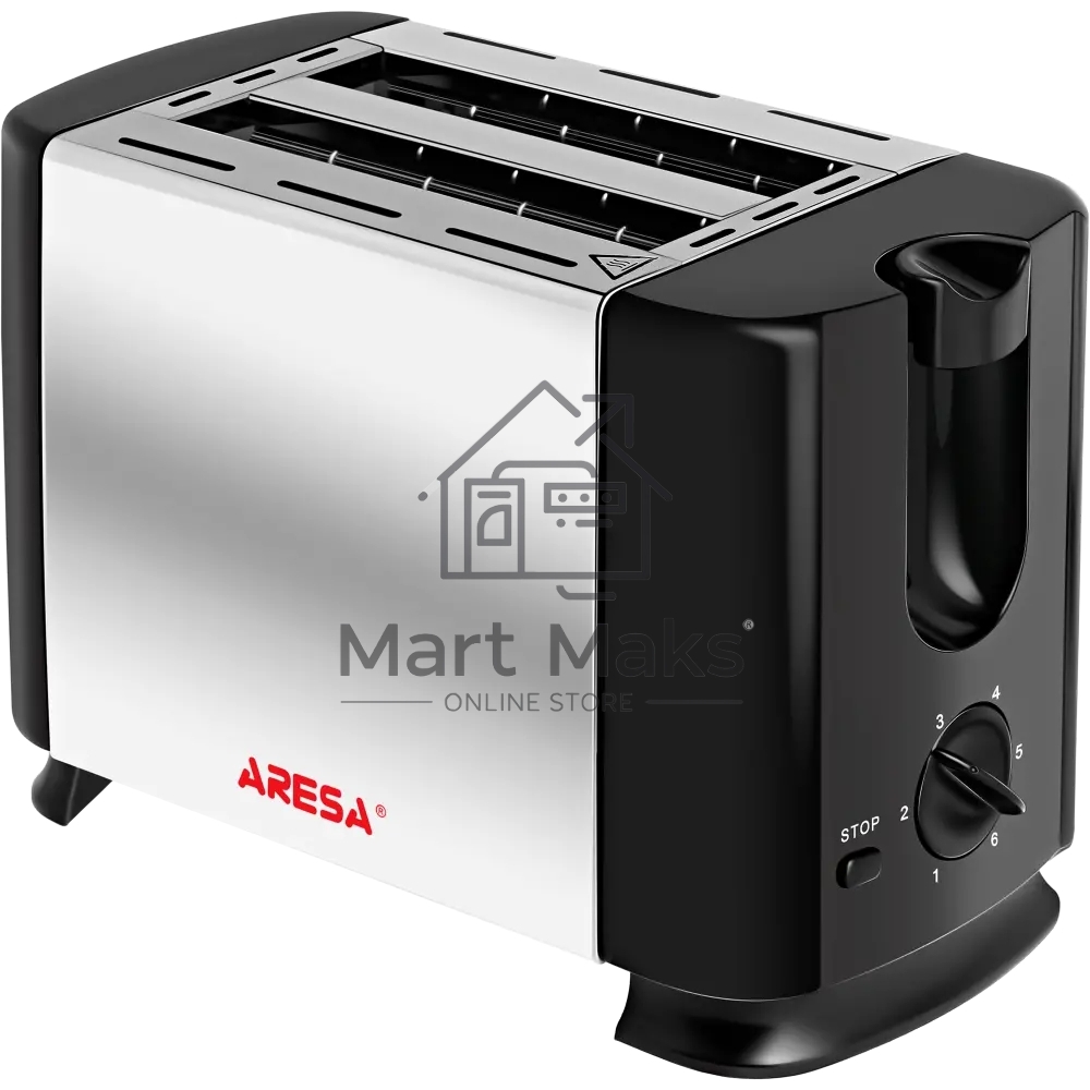 Тостер ARESA AR-3005 735 Вт, серебристый/черный