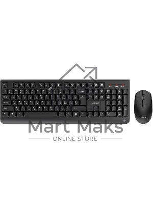 Комплект клавиатура + мышь Acer OCC401 клав:черный мышь:черный USB беспроводная (ZL.ACCCC.016)