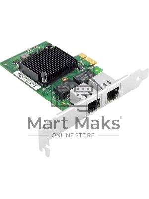 Сетевой адаптер Ethernet LR-LINK 9222HT, Intel I350-AM2, двойной порт RJ45, сетевая карта PCI-Ex1, 10/100/1000 Мбит/с (302472)