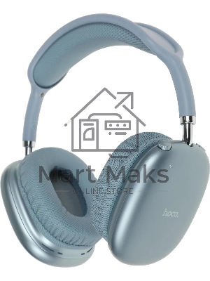 Наушники мониторные Hoco Air Triumph W35 голубой беспроводные bluetooth оголовье