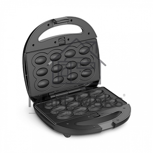 Прибор для выпечки BQ ST2001 черный, 4 in 1. MultiChef, 800 Вт, многофункциональный прибор 4 в 1, 4 пары панелей в комплекте: гриль, венские вафли, сэндвич, орешки, антипригарное покрытие панелей Non-Stick PRO, равномерный нагрев, вертикальное хранение, о
