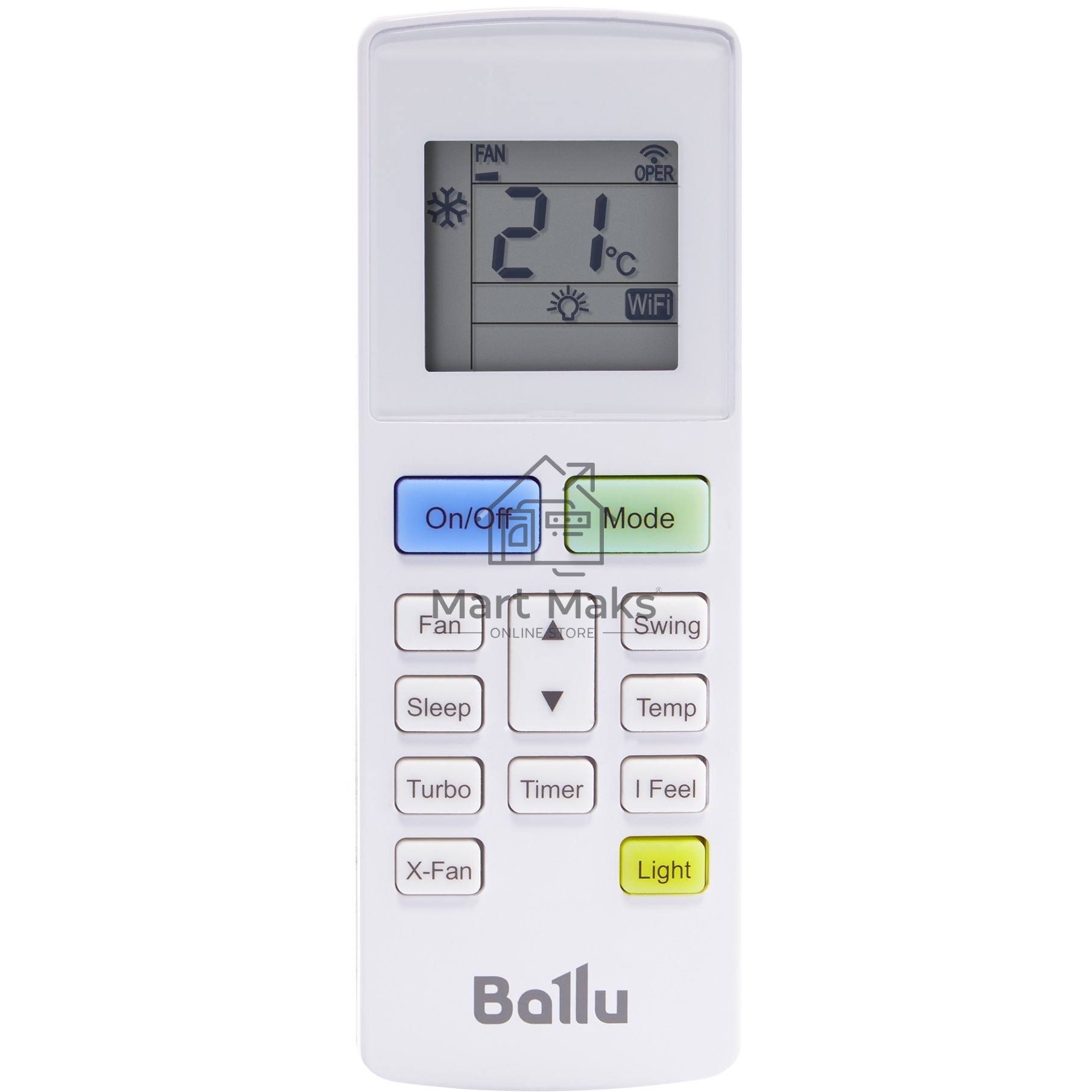 Блок внутренний сплит-системы Ballu BSGRI/in-24HN8_22Y инвертор, 24000 BTU, 61 м², 34 дБ, охлаждение, обогрев, осушение, белый