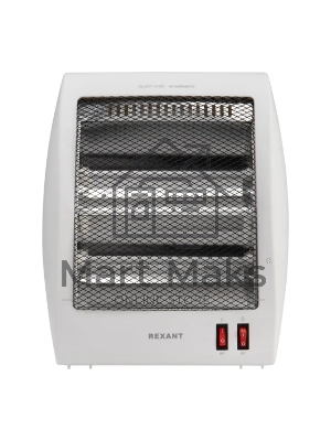 Обогреватель инфракрасный Rexant 60-0058, белый, кварцевый, 800 Вт, 14 м2, настольный