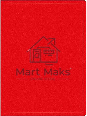 Папка с 30 прозрачными вкладками Silwerhof Eco A4, пластик, 0.5мм, красный