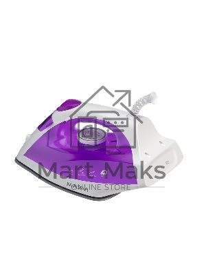 Утюг Maxvi SI1801 белый/фиолетовый