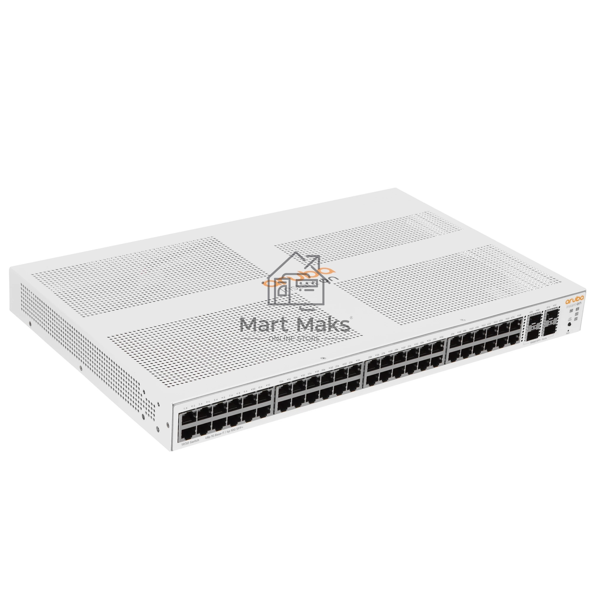 Коммутатор HPE Aruba IOn 1930 48G 4SFP+, 48×1 Гбит/с + 4×10 Гбит/с SFP+, настраиваемый