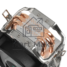 Кулер для процессора DEEPCOOL AG300 MARRS серебристый, 92 мм, алюминий/медь, 3050 об/мин, 30.5 дБ, 4 pin, 150 Вт, 129 мм