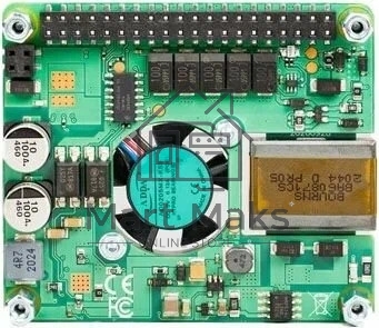 Плата Power Over Ethernet (POE) Raspberry Pi PoE HAT for Raspberry Pi 3B+ и 4B, SC0468, для питания Raspberry Pi через Ethernet кабель. Вентилятор в комплекте. (RPI3-MODBP-POE)(RASP3328)(221-1857) (492820)