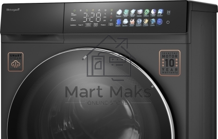 Стиральная машина Weissgauff WM 996 Autodose Inverter Touch серая, загрузка фронтальная 11кг, 1400 об/мин., класс: A+++