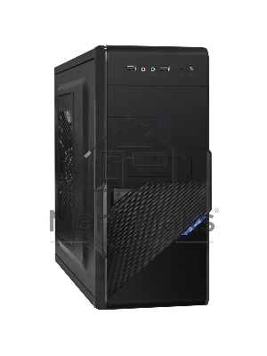 Компьютерный корпус Minitower ExeGate BA-201-UNS500 (mATX, БП UNS500 с вент. 12см, 2*USB, аудио, черный)