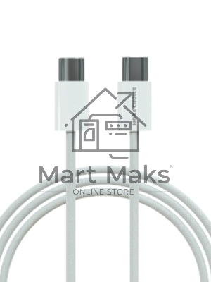 Кабель MORE CHOICE (4620202550361) K75a нейлон USB 3.0A PD 60W для Type-C Type-C 1м белый