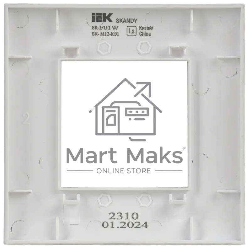 Рамка 1-ая SK-F01W IEK SKANDY Арктический белый