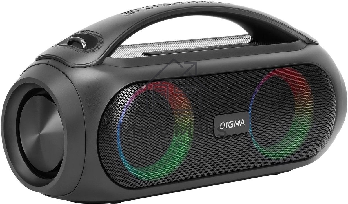 Колонка портатитвная Digma D-PS1530 черный/черный 50W 2.1 BT 10м 3000mAh (SP1530B)
