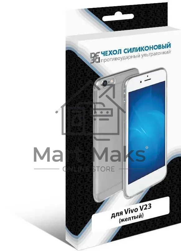 Чехол (клип-кейс) DF vCase-07 для Vivo V23 желтый