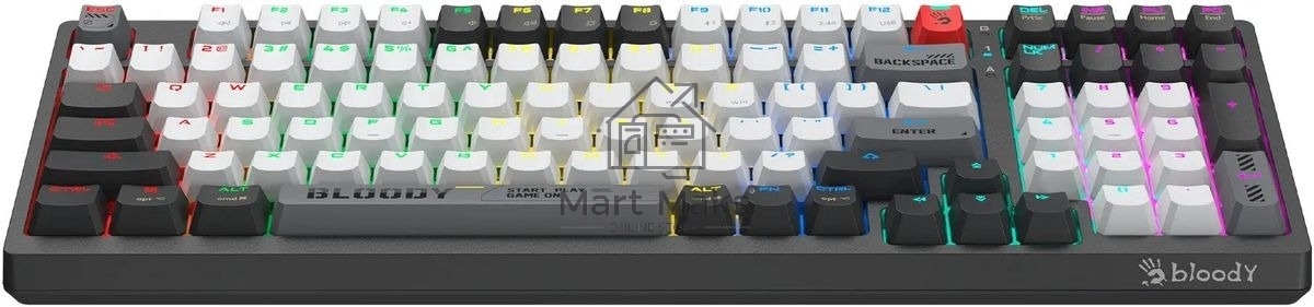 Клавиатура A4Tech Bloody WS98 механическая беспроводная USB черный/серый (WS98)