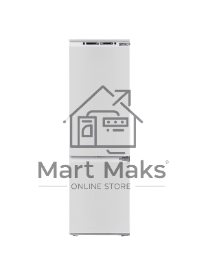 Встраиваемый холодильник Maunfeld MBF177NFFWGR Inverter белый двухкамерный 194/57 л морозилка снизу, NoFrost