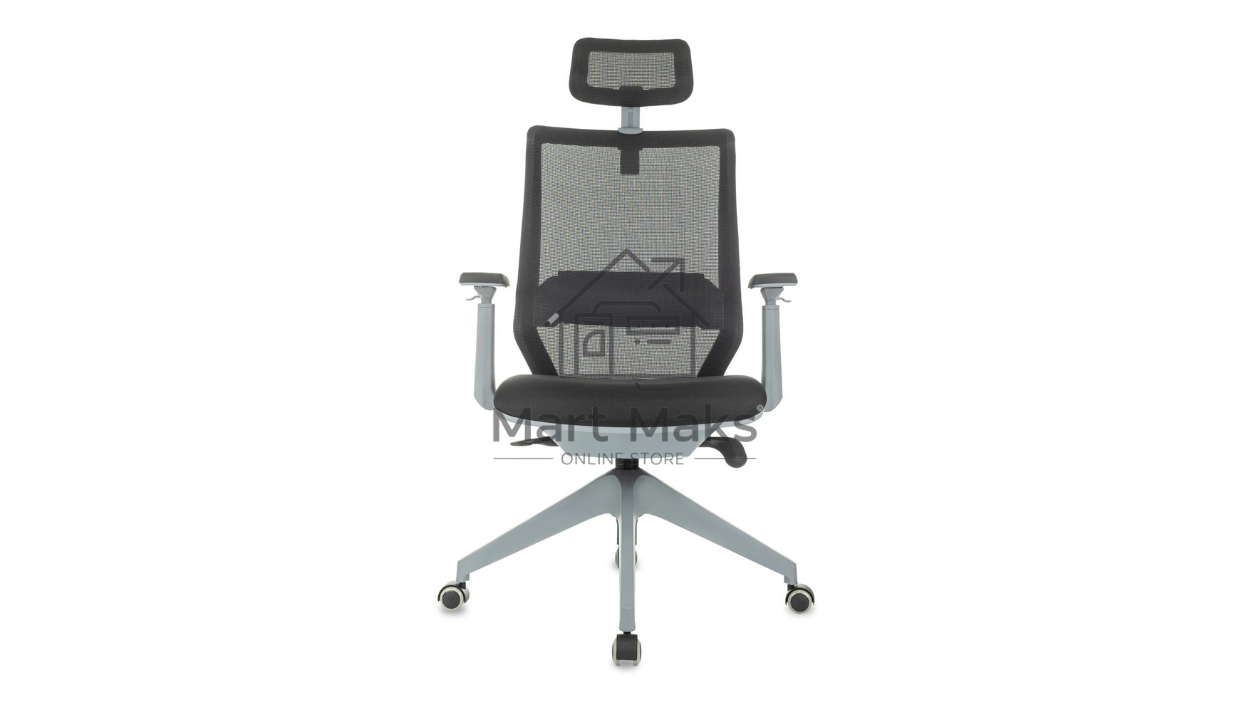 Кресло руководителя Бюрократ MC-G611NL-H черный Elastic-102 с подголов. крестов.4-луч. пластик пластик серый