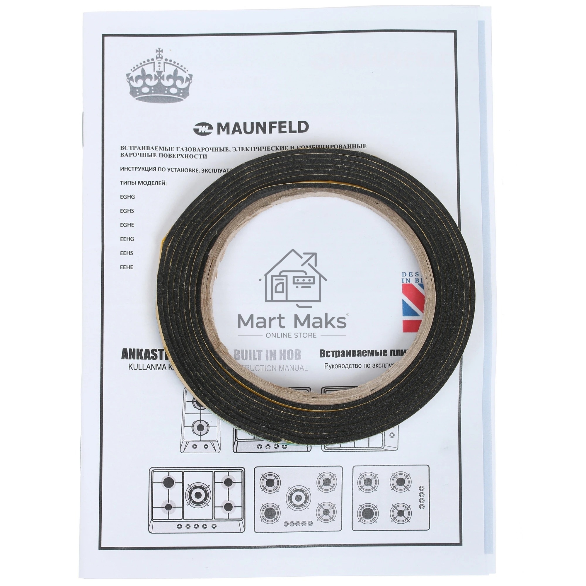 Электрическая варочная панель Maunfeld EEHE.32.4B, черная