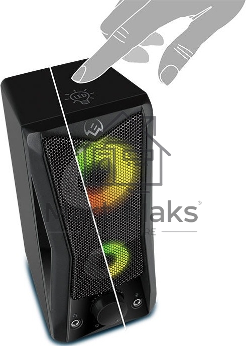 Акустическая система SVEN 445, черный, USB, 2.0,2x3 Вт(RMS), подсветка