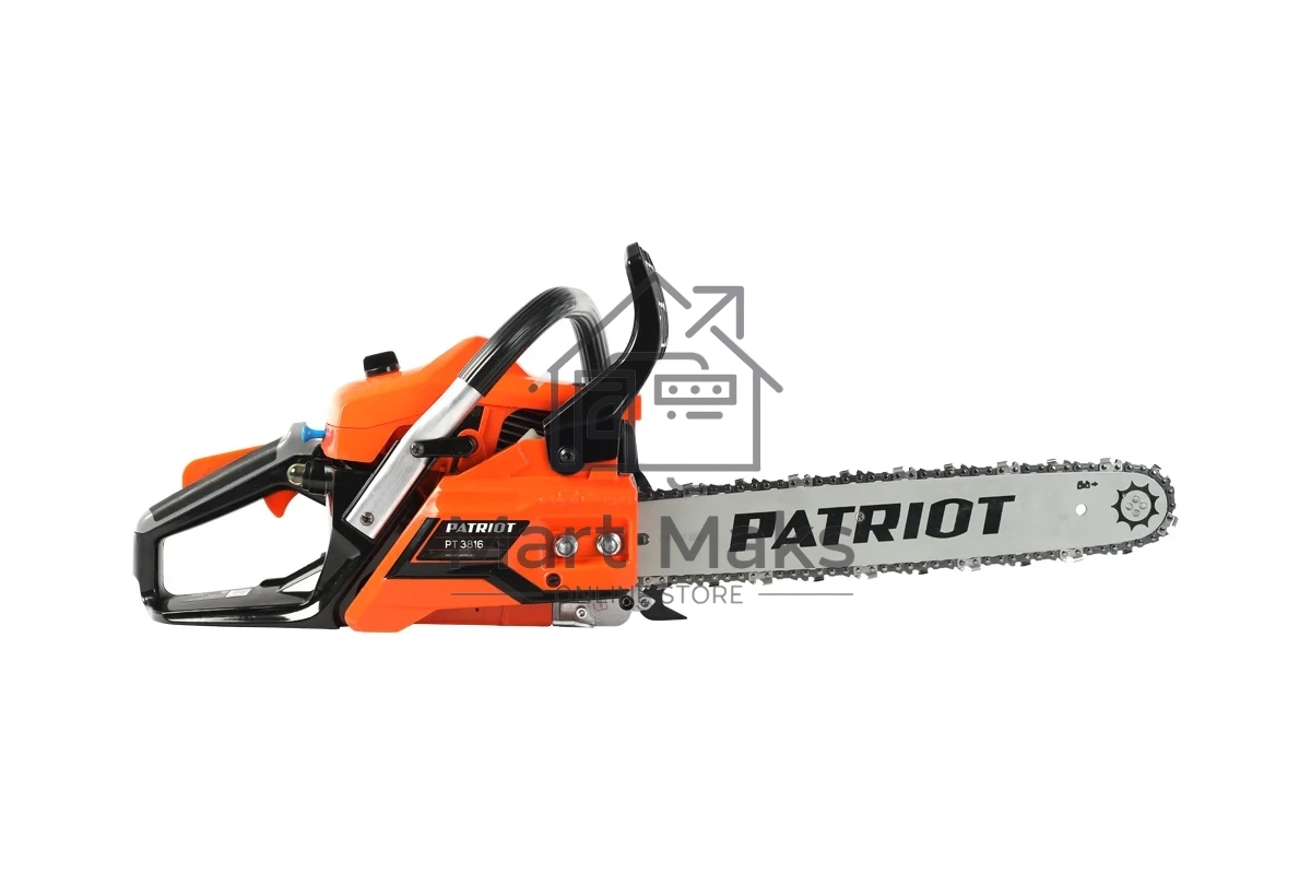 Бензопила PATRIOT PT3816 220105510 раб. объем 38сс, 2,0 л.с, шина 16