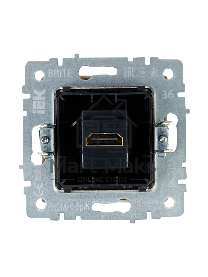 Розетка HDMI IEK BRITE РHDMI-0-БрЖ жемчуг