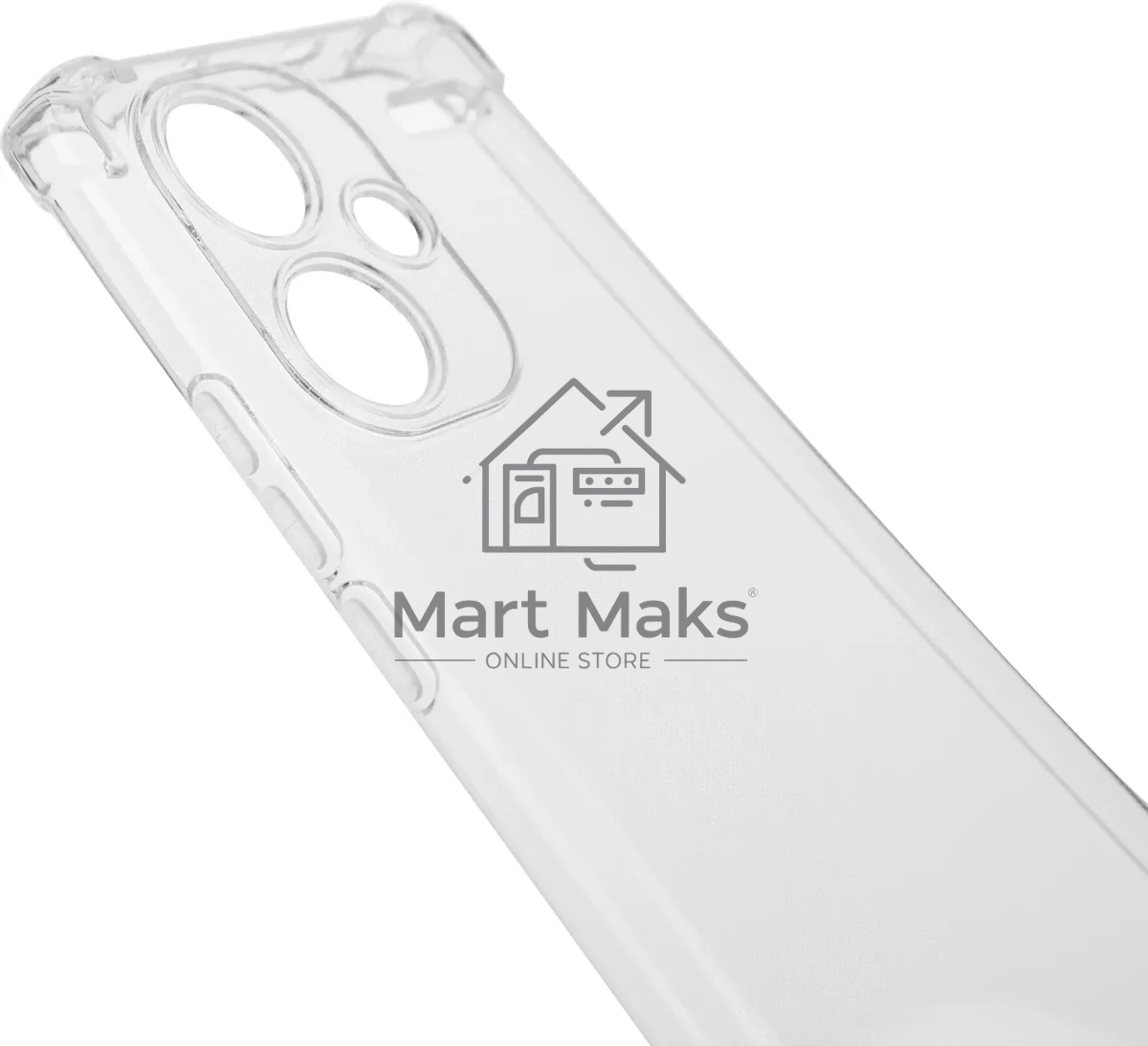 Чехол (клип-кейс) BoraSCO для Xiaomi Redmi Note 13 Pro + прозрачный