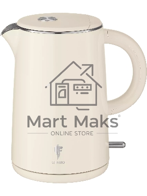 Чайник электрический LEONORD LE-1517 1,5л двойной корпус, бежевый