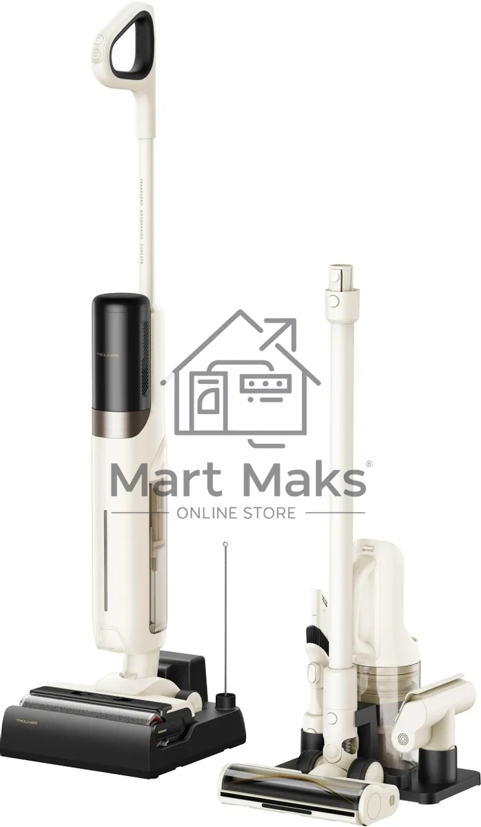 Вертикальный моющий пылесос Dreame Trouver K30 Mix белый, 7*2600 mAh, 300Вт, сухая/влажная уб., 500 мл., работа от АКБ max 30 мин