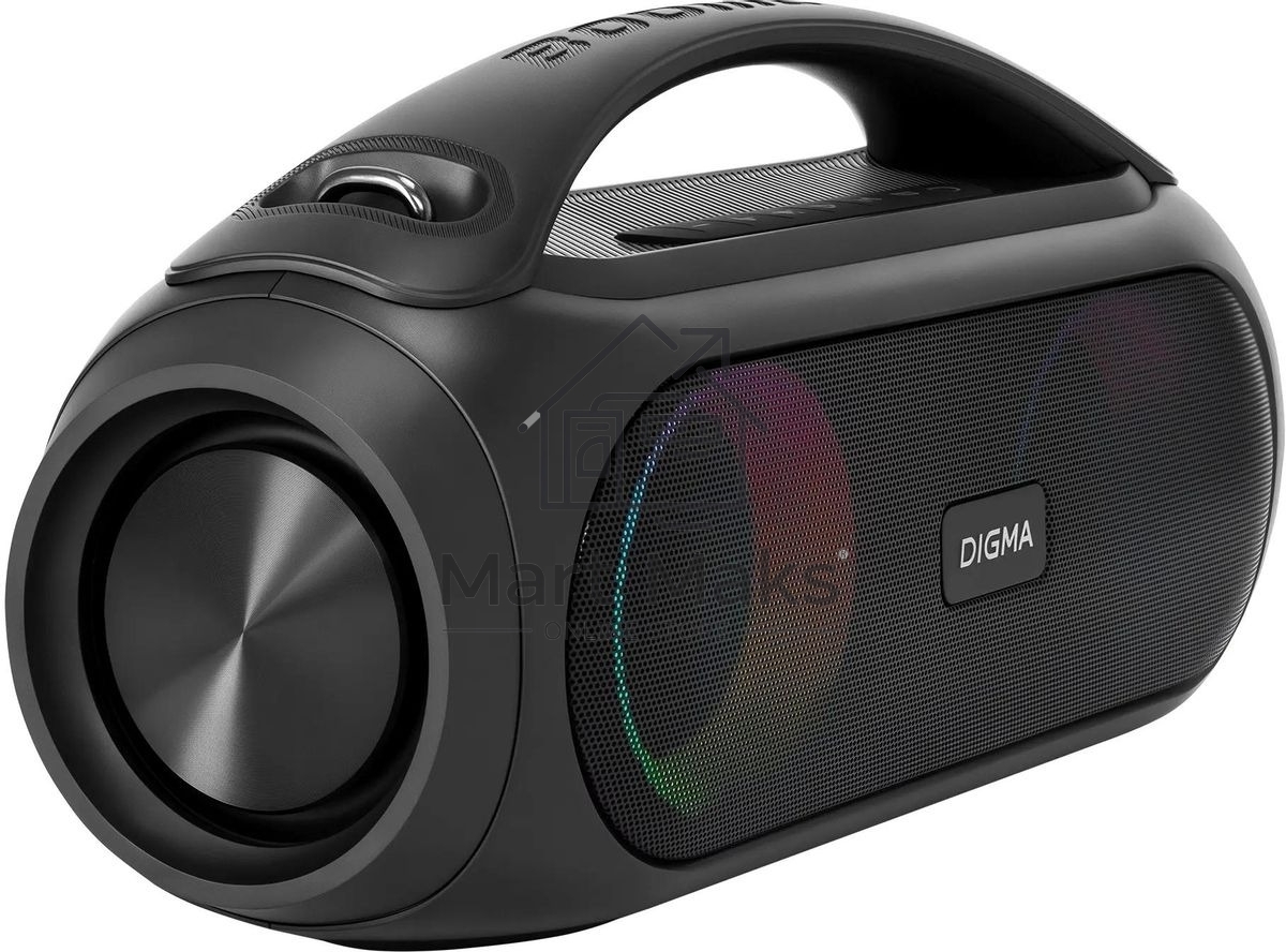 Колонка портатитвная Digma D-PS1530 черный/черный 50W 2.1 BT 10м 3000mAh (SP1530B)