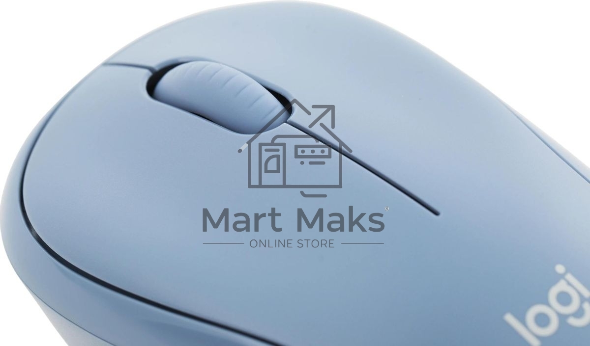 Мышь беспроводная Logitech M221 голубой, 1000 dpi, радиоканал, USB, кнопки - 3