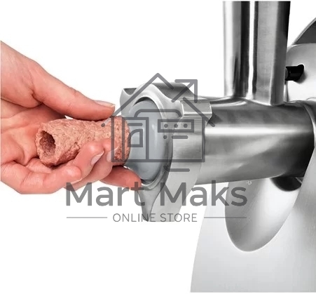 Мясорубка электрическая Bosch MFW68640 черный, 2200 Вт, 4.3 кг/мин, реверс, металлический лоток, насадки - 5