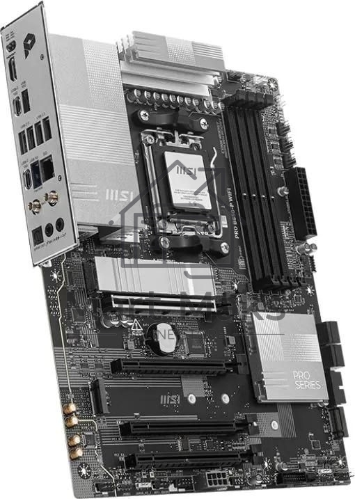Материнская плата MSI PRO B850-P WIFI, AM5, AMD B850, 4xDDR5, 4xSATA, 3xM.2, 1xPCIe 5.0 x16, 1xPCIe 4.0 x4, 2xPCIe 3.0 x1, 1xHDMI, 1x5Gb LAN, Wi-Fi 7, 4xUSB 2.0, 1xUSB 3.2 Gen 1, 1xUSB 3.2 Gen 2, 2xUSB-C 3.2 Gen 2, 2x3.5 мм, 7.1, ATX