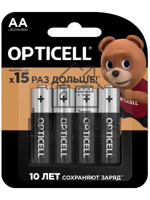 Батарея Opticell Basic LR6 AA (4шт) блистер