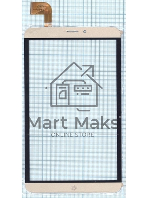 Сенсорное стекло (тачскрин) RP-451A-8.0-FPC-A2, золотое