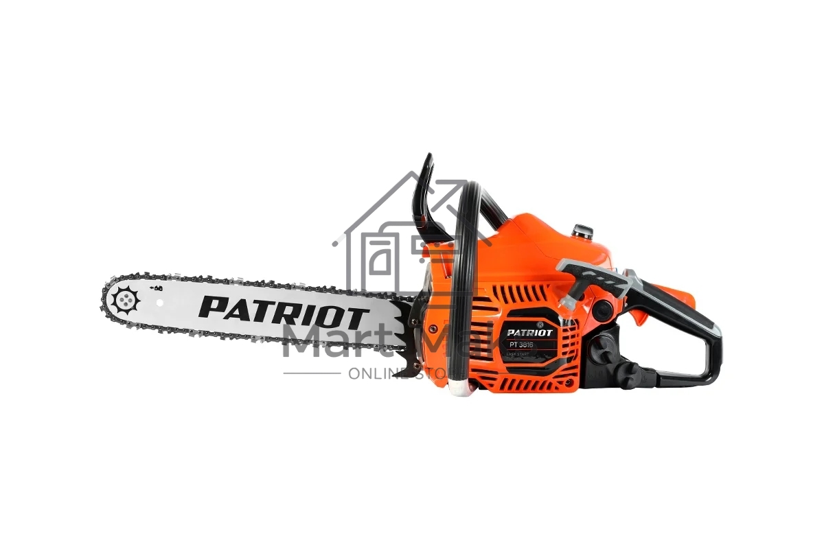 Бензопила PATRIOT PT3816 220105510 раб. объем 38сс, 2,0 л.с, шина 16