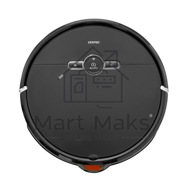 Робот-пылесос Centek CT-2702 черный, 4400 мAч Li-ion, уборка сухая/влажная, пылесборник контейнер 0,6 л