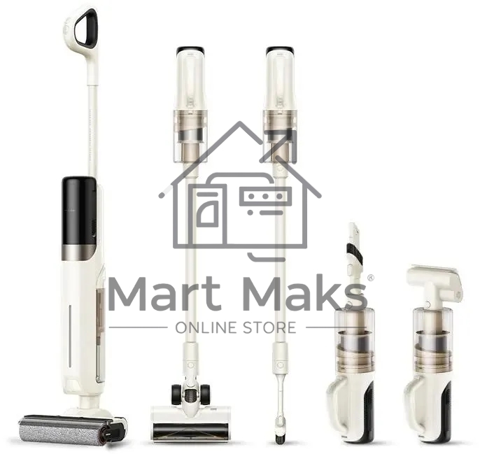 Вертикальный моющий пылесос Dreame Trouver K30 Mix белый, 7*2600 mAh, 300Вт, сухая/влажная уб., 500 мл., работа от АКБ max 30 мин