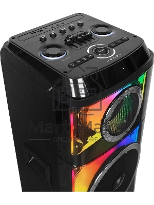 Колонка портативная Ural 203 черный 2000W 1.1 BT/3.5Jack/USB-C 15м 9000mAh (УРАЛ МОЛОТ 203)