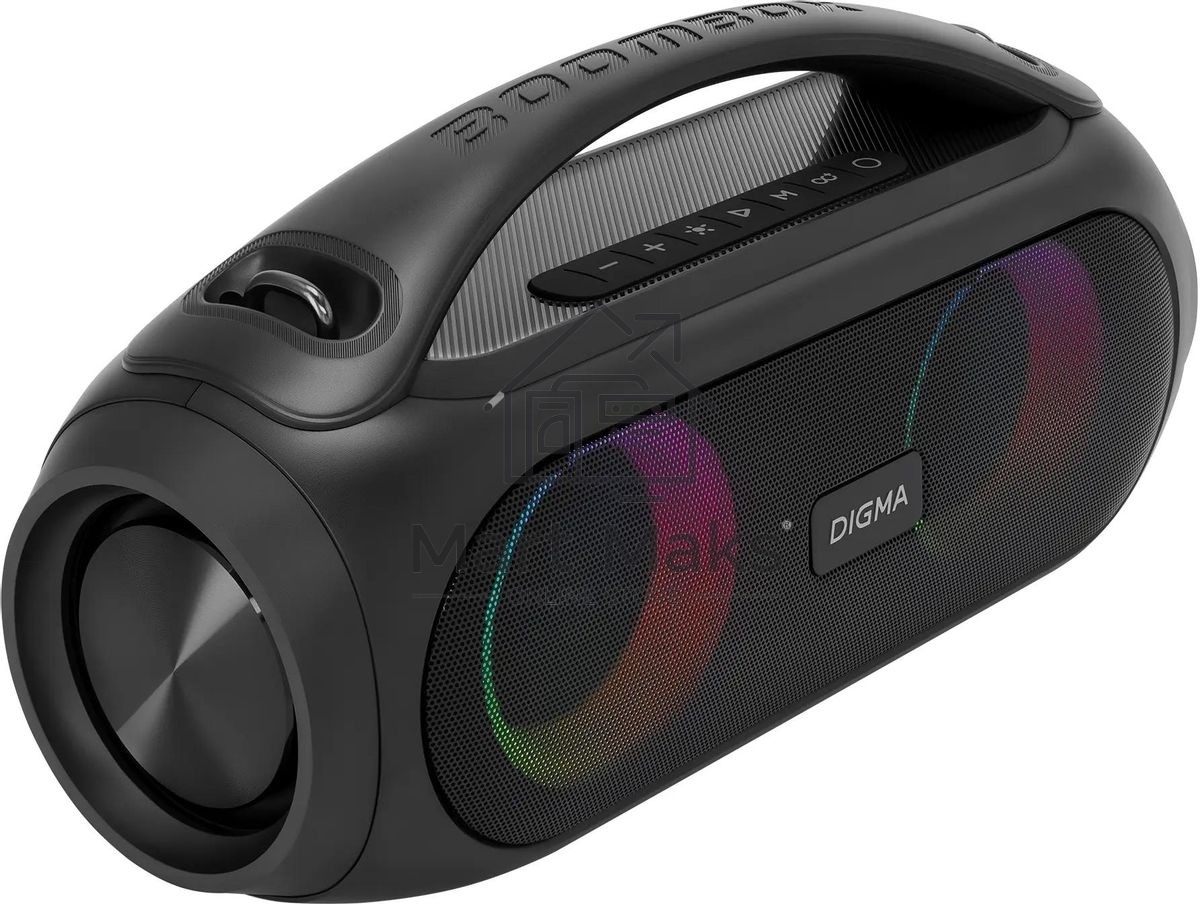 Колонка портатитвная Digma D-PS1530 черный/черный 50W 2.1 BT 10м 3000mAh (SP1530B)