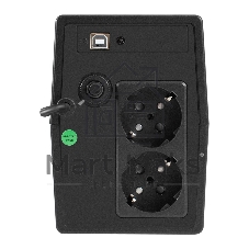 Источник бесперебойного питания ExeGate Smart LB-650.LCD.AVR.2SH.USB / 650 ВА / 390 Вт / 2 x CEE 7 (евророзетка)
