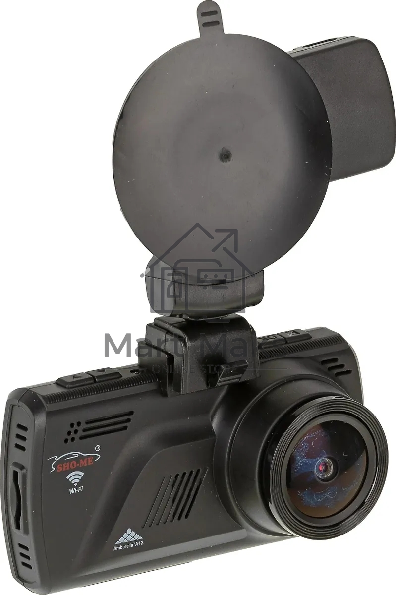 Видеорегистратор Sho-Me A12-GPS/GLONASS WI-FI черный 5Mpix 1296x2304 1080p 140гр. GPS Ambarella A12