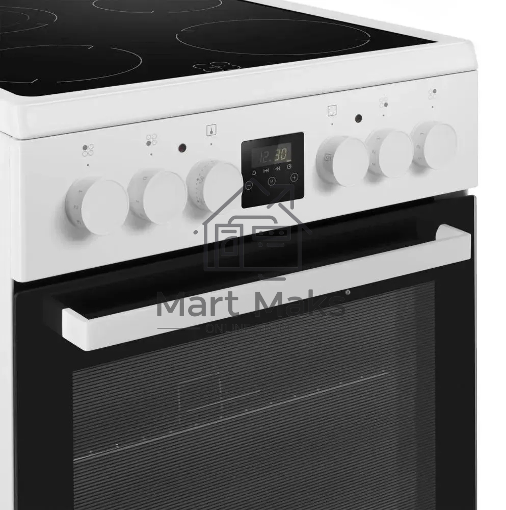 Плита электрическая Maunfeld MEC57CW08TD белый, конфорок 4 шт, духовка 59 л, 50 см x 85 см x 60 см